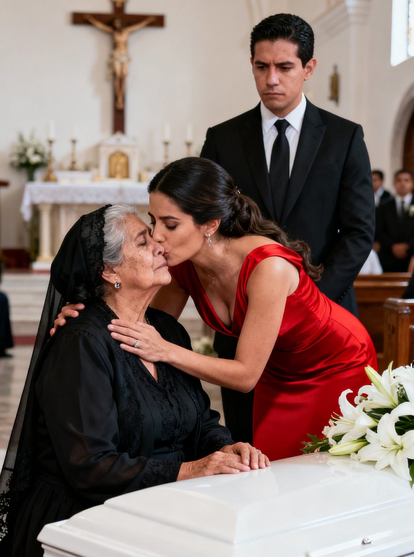 En el funeral de mi hija, la amante me susurró “gané”… hasta que el abogado pidió silencio y leyó el testamento.