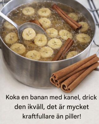 Koka banan och kanel och drick det varje kväll: Ett naturligt botemedel för bättre sömn