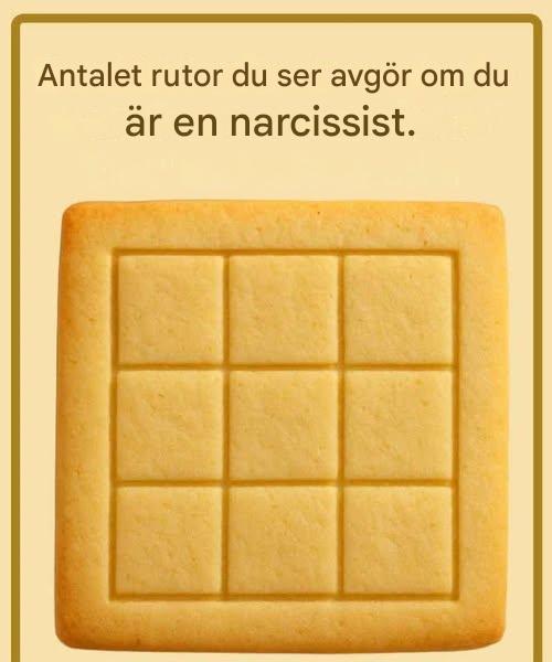 Antalet rutor du ser avgör om du är en narcissist