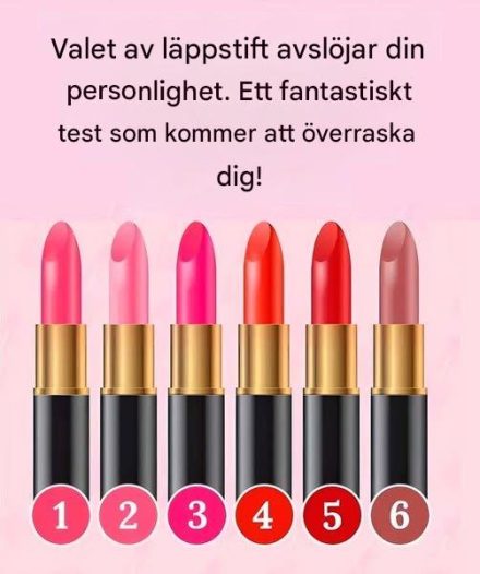 Ditt val av läppstift avslöjar din personlighet