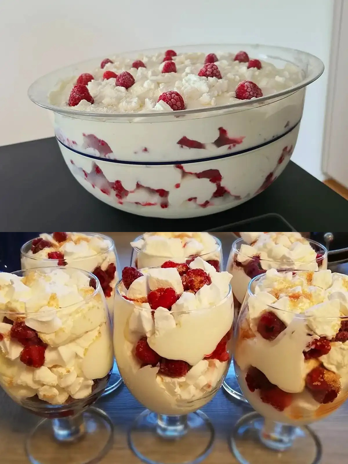 Fryst snö tillagad med 250 g mager keso på 3 minuter