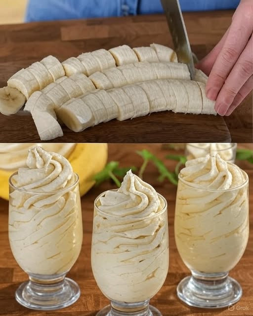 Bananmousse klar på 5 minuter