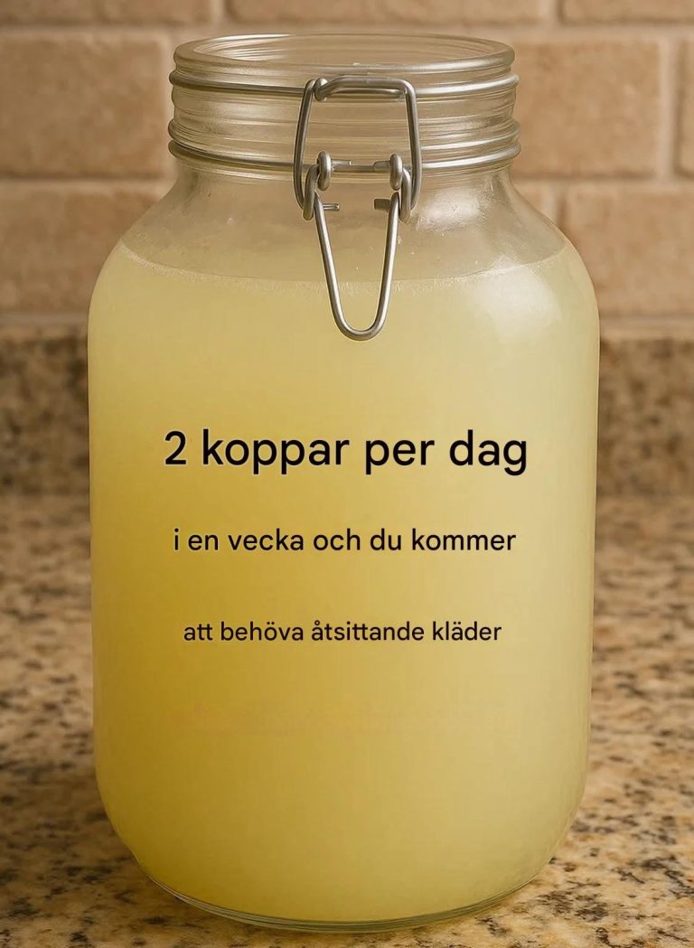 Naturlig bantningsdryck: varmt vatten, äppelcidervinäger, ingefära och citron