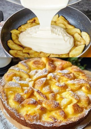 Äppelpaj gjord med bara 3 äpplen, och på 10 minuter! Det gör mig galen!