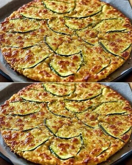 Hälsosam pizzabotten med zucchini och havregryn