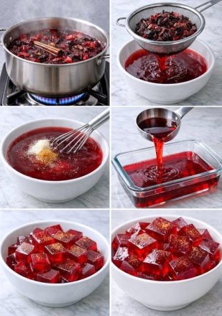 Mormors söta hemlighet: Hemgjord hibiskusgelatin, uppfriskande och full av smak, läs i första kommentaren