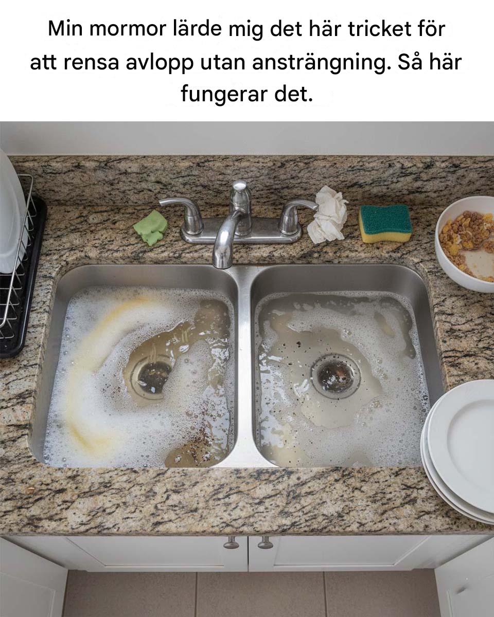 Knep för att rensa ett köksavlopp