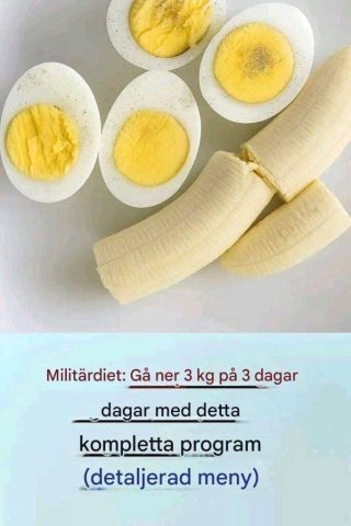 Militärdieten: Snabb viktminskning på bara 3 dagar
