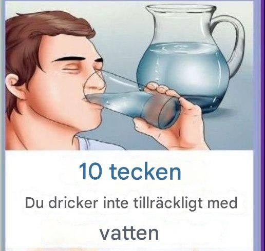 10 tecken på att du inte dricker tillräckligt med vatten – Håll dig hydrerad!