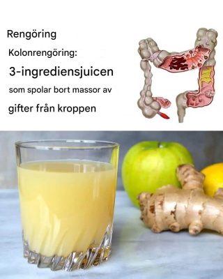 Kolonavgiftningsjuice: Äpplen, ingefära och citron för att spola ut gifter
