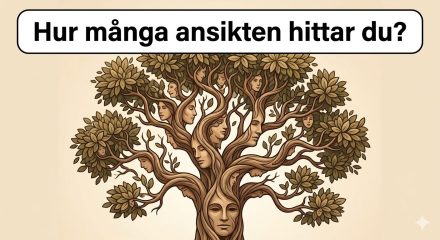 Hur många ansikten ser du i bilden? De flesta upptäcker inte alla… 👀