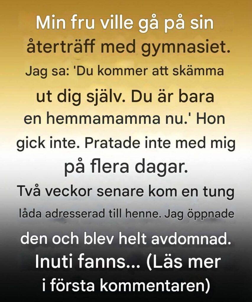 Jag underskattade min fru – tills en låda vid vår dörr lärde mig en kraftfull läxa.