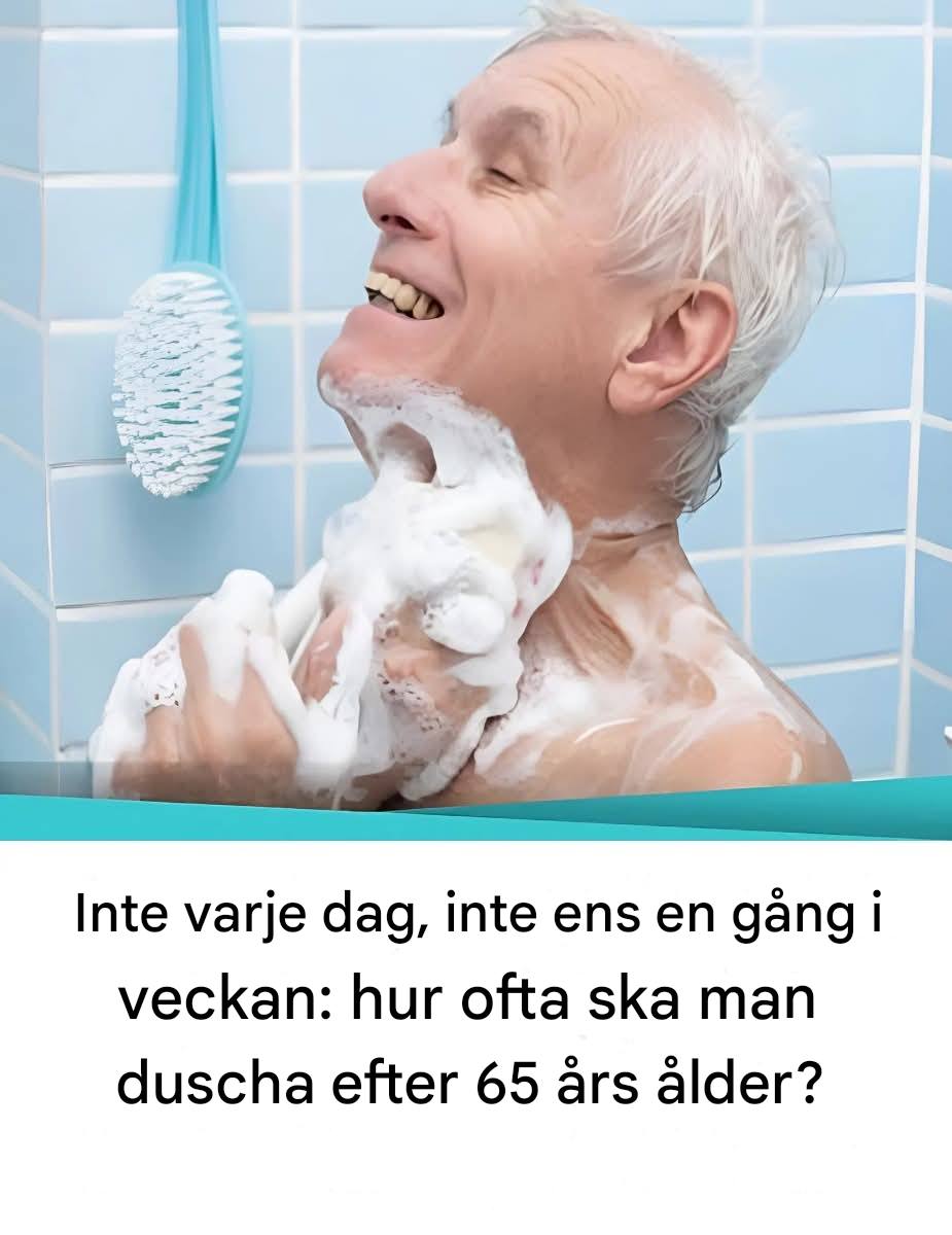 Inte dagligen och inte veckovis: vad är den ideala duschfrekvensen för personer över 65?