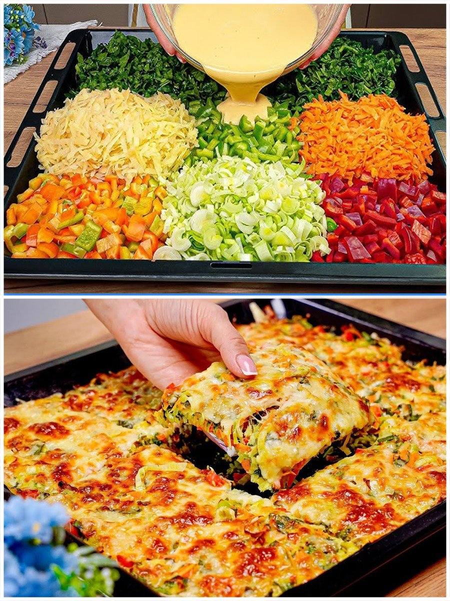 Färgstark grönsaksgratäng på plåt – Enkelt, nyttigt och fantastiskt gott!