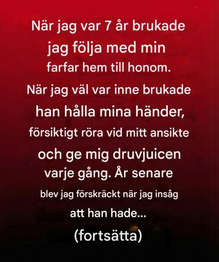 Jag ifrågasatte aldrig mina barndomsbesök hos min farfar – förrän vuxenlivet besvarade dem