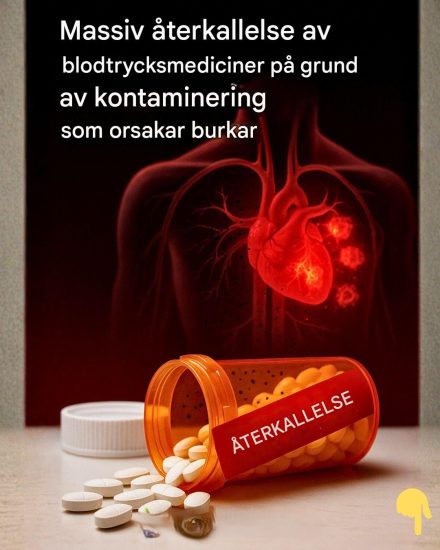 Massiv återkallelse av blodtrycksmediciner på grund av kan orsaka kontaminering
