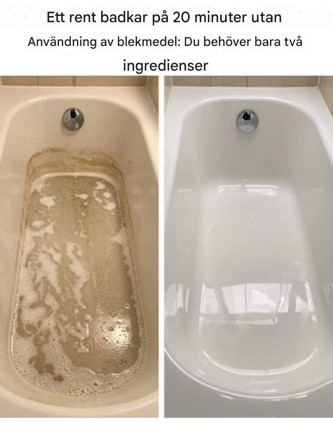 Hur man effektivt rengör badkaret och duschen – en smartare och snabbare djuprengöring (utan skrubbning!)