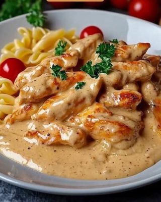  Krämig Kycklingpasta – en oemotståndlig vardagsfavorit som smakar kärlek, värme och italiensk njutning 