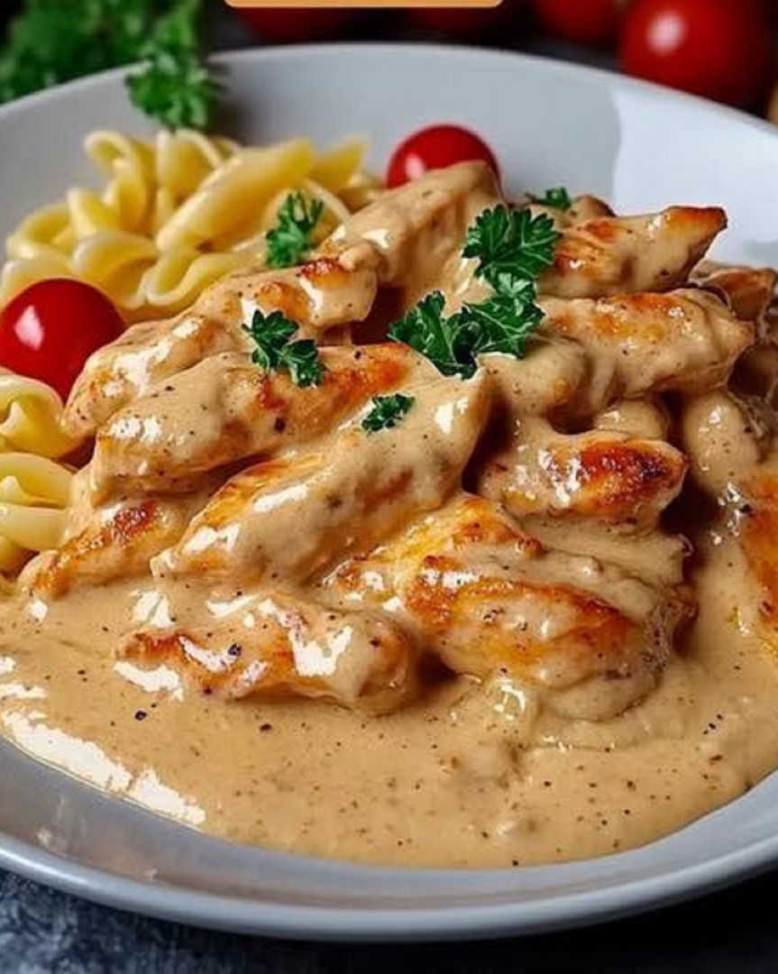  Krämig Kycklingpasta – en oemotståndlig vardagsfavorit som smakar kärlek, värme och italiensk njutning 