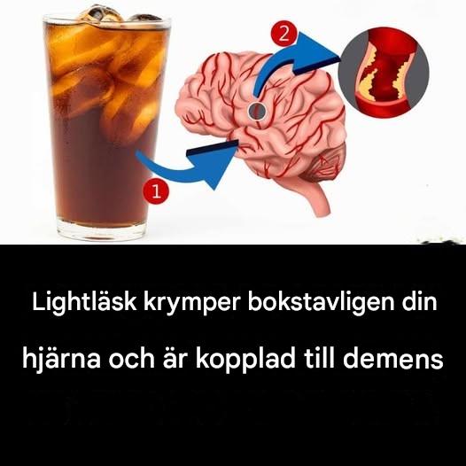 Dåliga nyheter för din hjärna: Konstgjorda sötade drycker ökar risken för stroke och demens