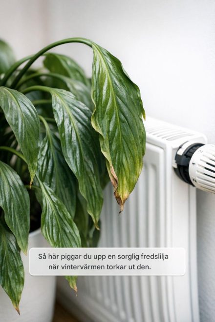 Så här piggar du upp en ledsen fredslilja när vintervärmen torkar ut den