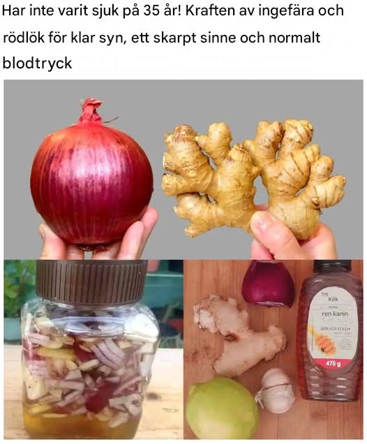 Lås upp hemligheten bakom 35 års hälsa: Den otroliga kraften hos ingefära och rödlök!