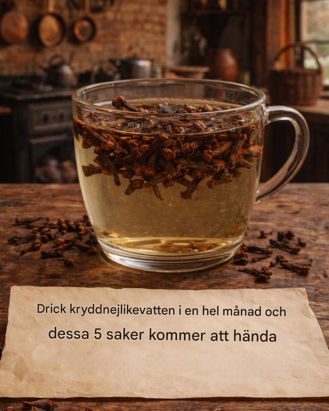 Drick kryddnejlikevatten varje dag i en månad: 5 överraskande förändringar du kan märka i din kropp