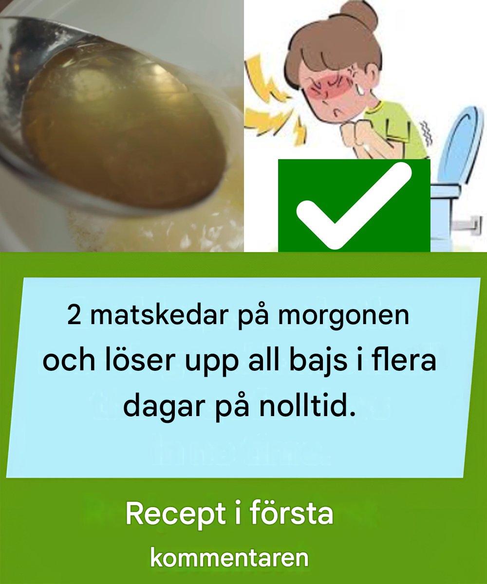 2 matskedar av detta och du kommer att märka otroliga resultat för dina matsmältningsproblem