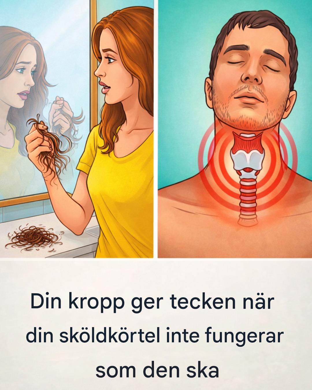 Upptäck de vanliga tecknen din kropp kan visa när din sköldkörtel inte fungerar som den ska