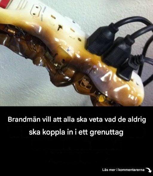 Saker du aldrig bör ansluta till en grenuttag