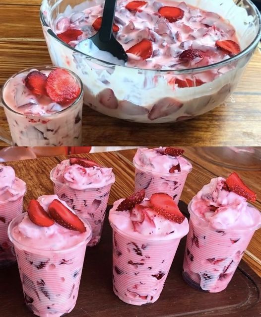 jordgubbsyoghurtdessert