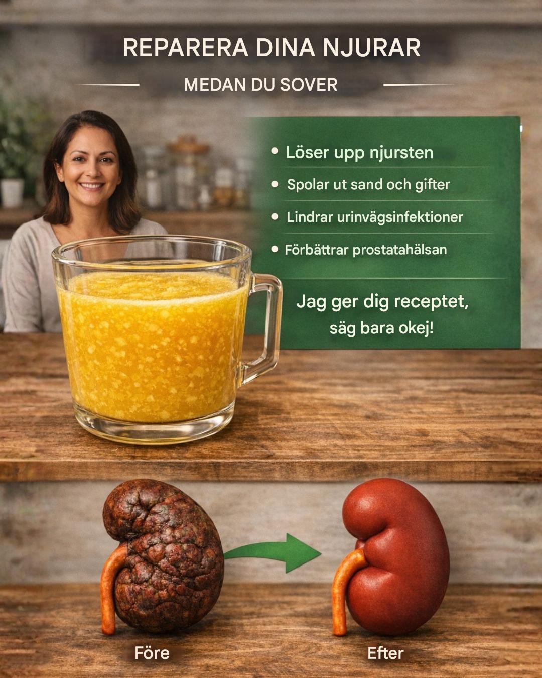 Naturlig dryck för stöd för njurar, urinvägar och prostata (recept + fördelar)