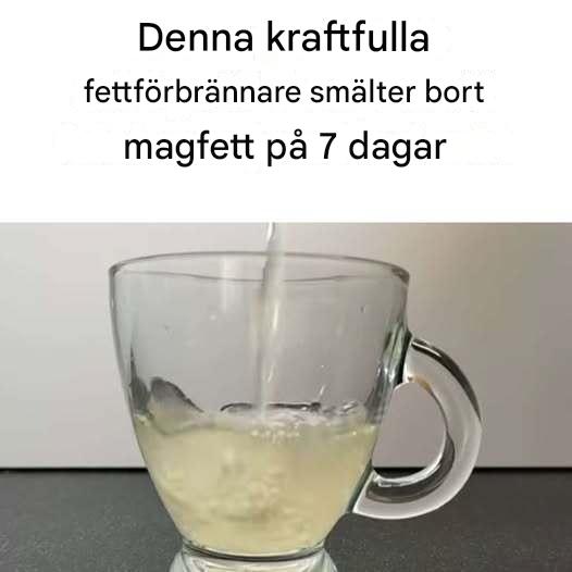 Denna kraftfulla fettförbrännare smälter bort magfett på 7 dagar