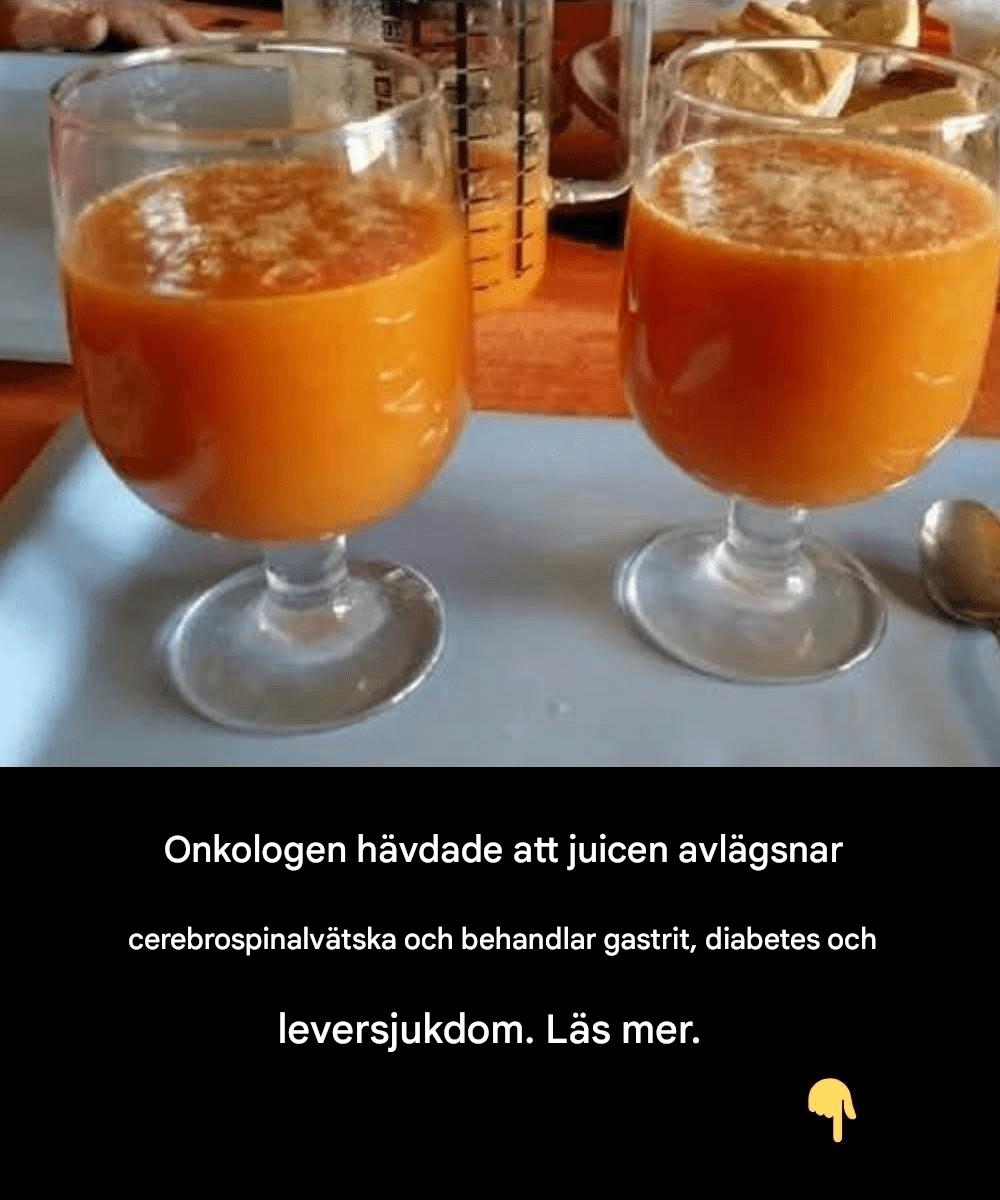 Onkologen hävdade att denna juice avlägsnar skadliga celler och stödjer den allmänna hälsan, inklusive gastrit, diabetes och leversjukdomar.