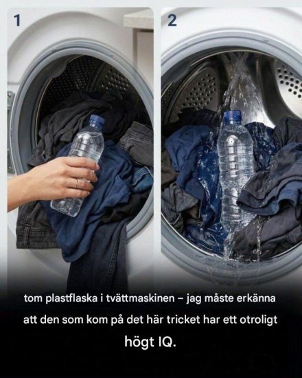 Plastflasktricket: Ett överraskande enkelt tvättknep, SE MER I DEN FÖRSTA KOMMENTAREN