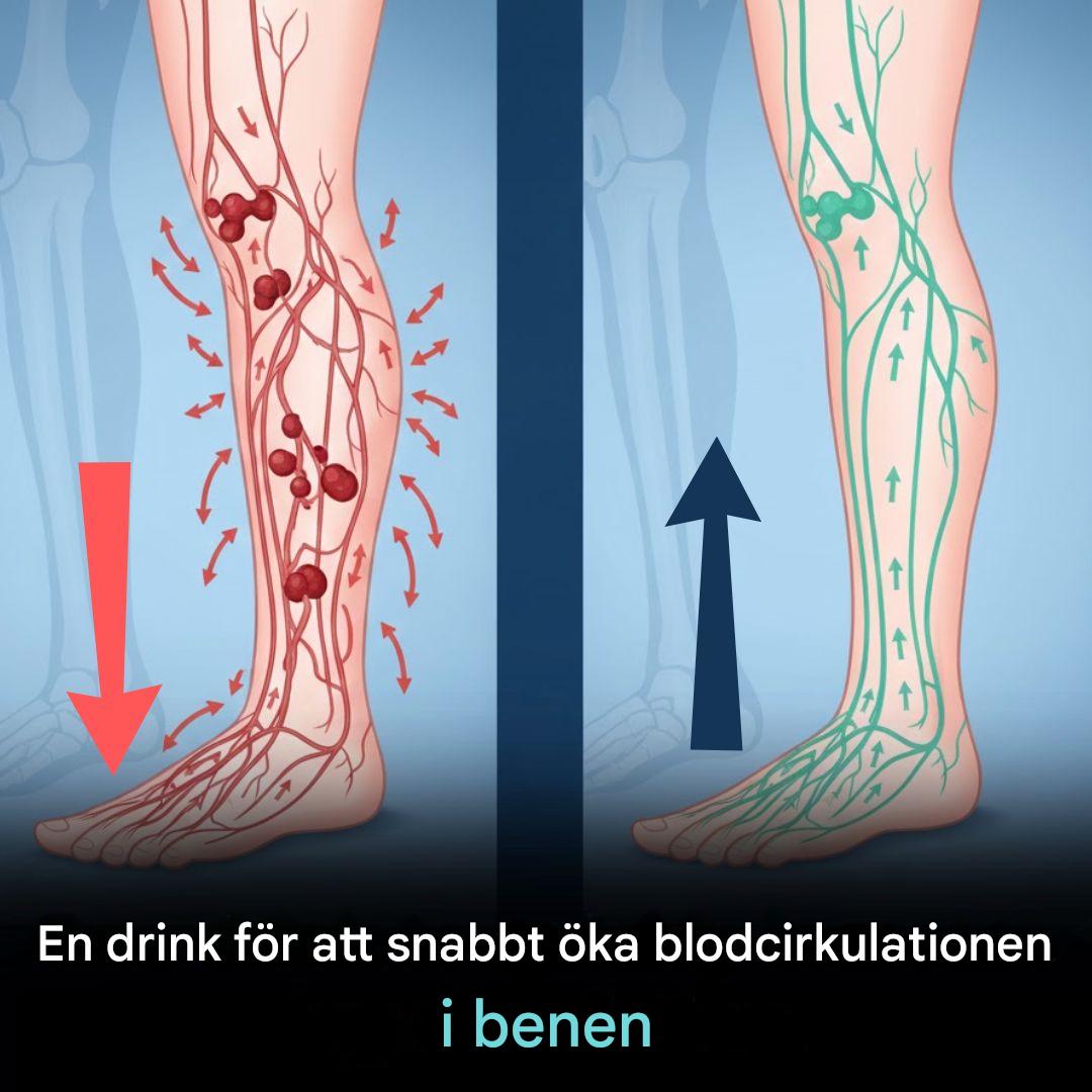 En drink för att snabbt öka bencirkulationen