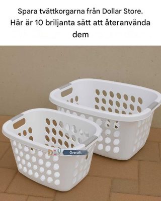 Spara tvättkorgarna från Dollar Store. Här är 10 briljanta sätt att återanvända dem.