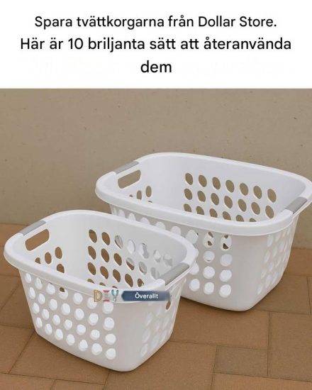 Spara tvättkorgarna från Dollar Store. Här är 10 briljanta sätt att återanvända dem.