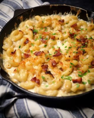 Fransk lök-Macaroni och ost