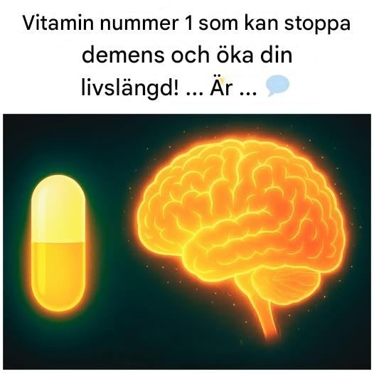 Vitamin nummer 1 som kan stoppa demens och öka din livslängd!