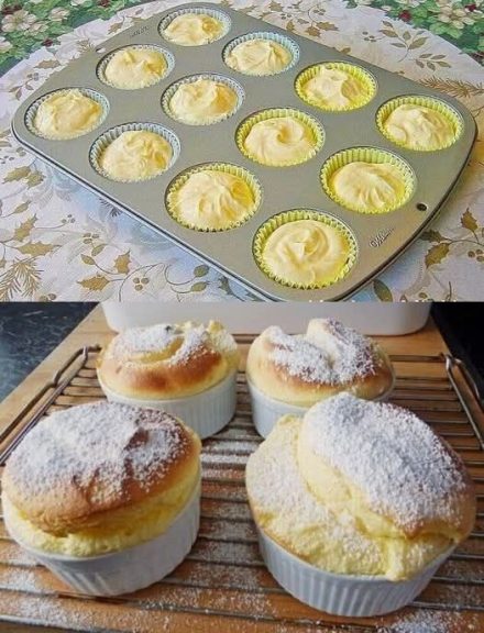 Jag blandar 400 g ricotta med vaniljpudding och gräddar muffins på 5 minuter. Receptet hittar du i kommentarerna. Jag skickade det till de som tackade mig.
