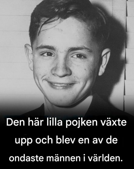 Den här harmlösa pojken växte upp och blev en av de ondaste männen i historien! – Dagens berättelse!