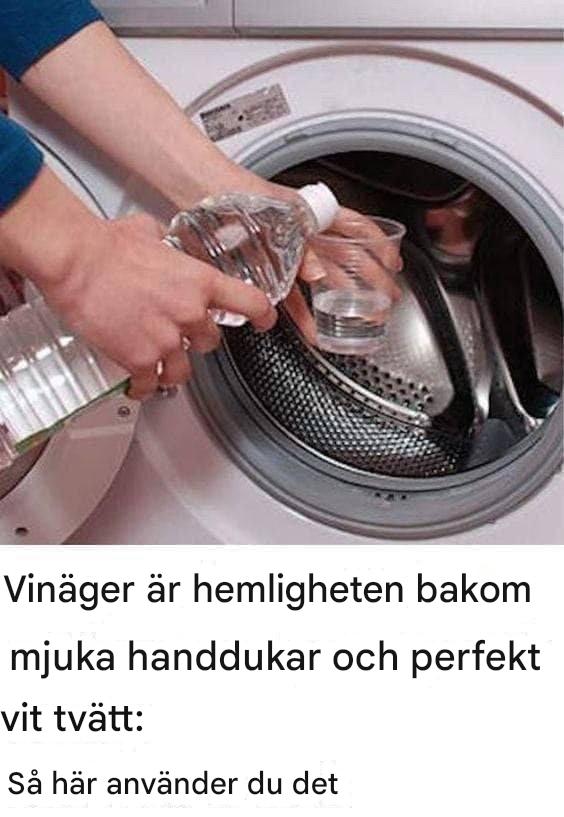 Vinäger är nyckeln till vitare tvätt och mjukare handdukar, men de flesta använder det fel. Här är rätt sätt att använda det.