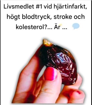 1 livsmedel mot hjärtinfarkt, högt blodtryck, stroke och kolesterol?