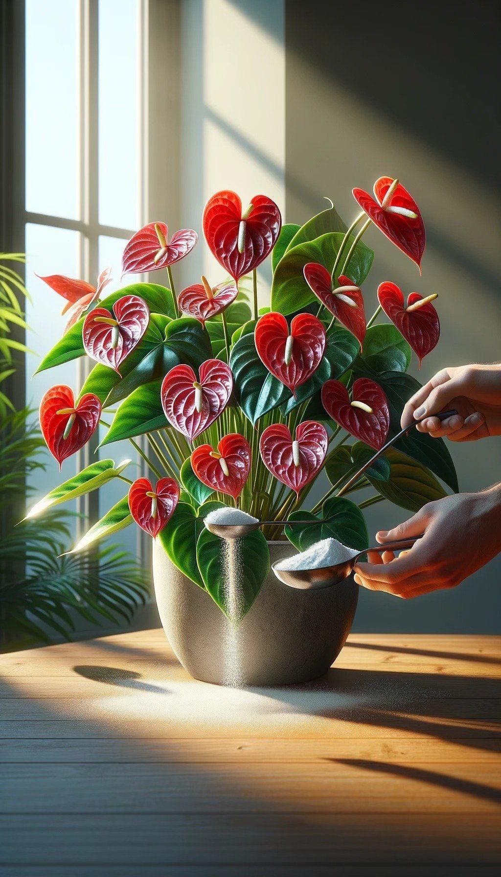 Anthurium blommar som galen nästan året runt om du följer dessa enkla skötselregler