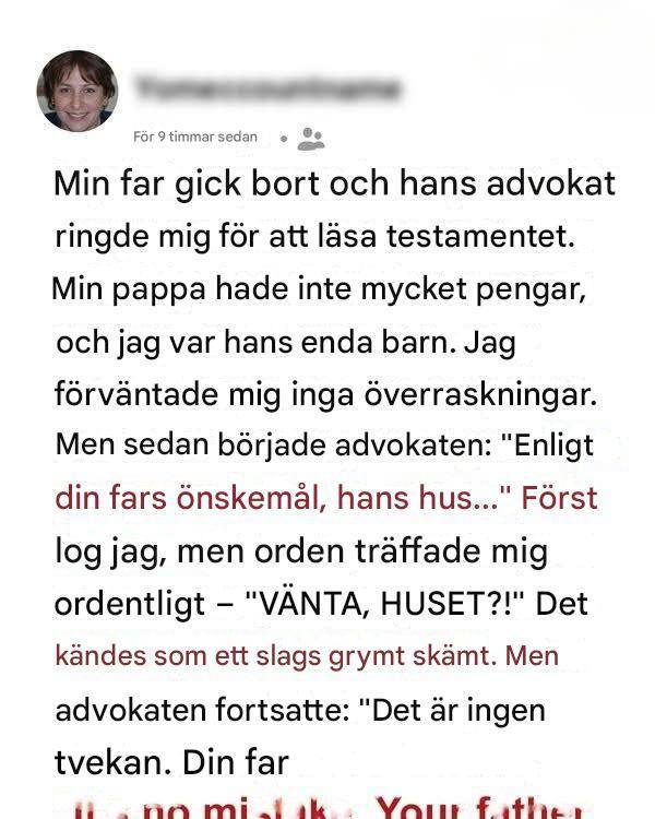 Ett hus fullt av minnen: Min fars sista överraskning