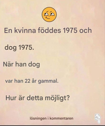 Riddle: Den här kvinnan föddes 1975