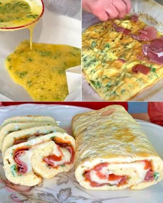 Bakad omelettrulle: Mormor Iris läckra recept