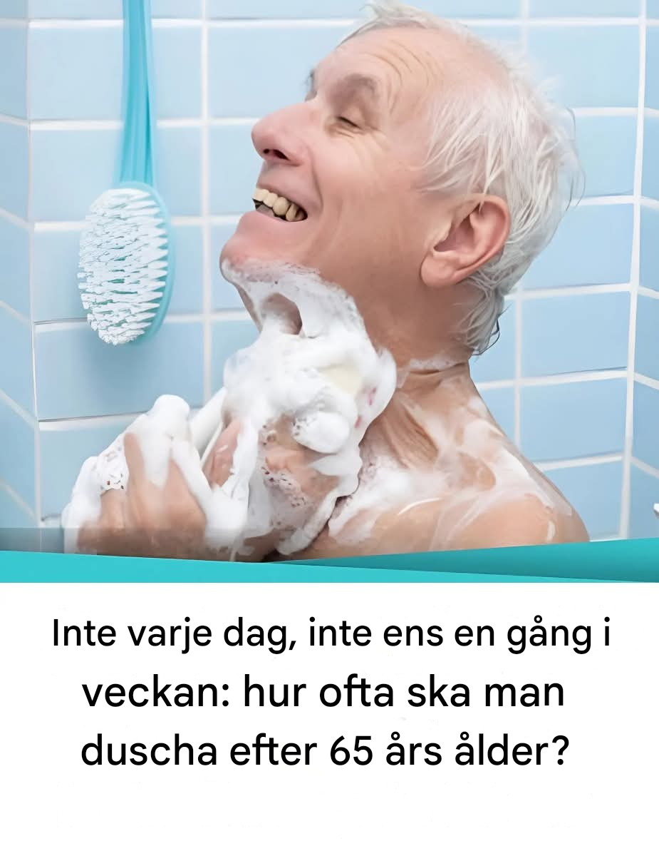 Inte dagligen och inte veckovis: vad är den ideala duschfrekvensen för personer över 65?