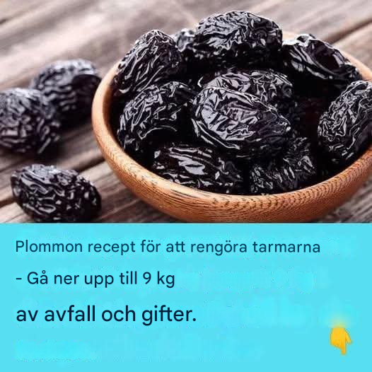 Recept med plommon för en tarmrengöring: tar bort upp till 9 kg avfall och gifter. Läs den första recensionen.